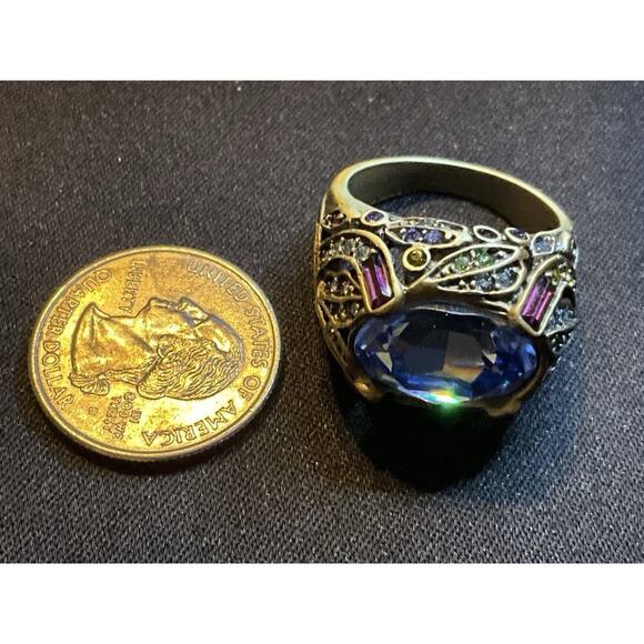 Heidi Daus Cocktail Ring Multicolored Size 11 - Picture 4 of 8